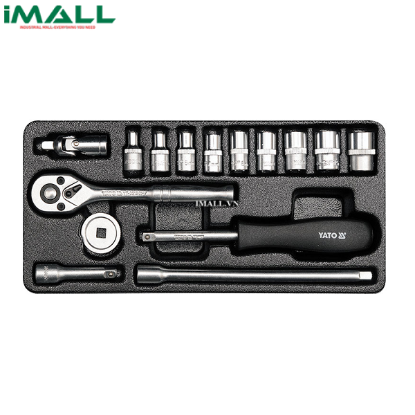 Bộ tuýp vặn tay tổng hợp 15 chi tiết Yato YT-14411 (1/4" )