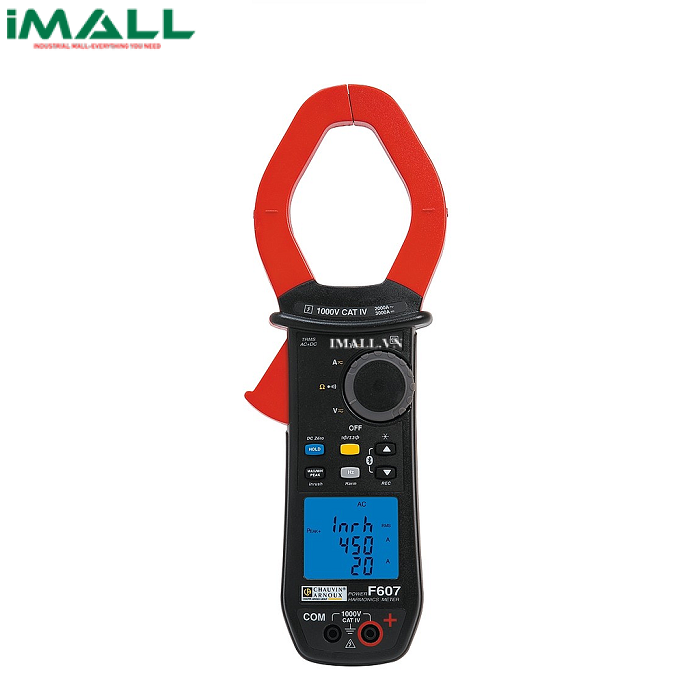 Ampe kìm đo sóng hài, công suất AC/DC Chauvin Arnoux F607 (True RMS 3000A, dataloger)