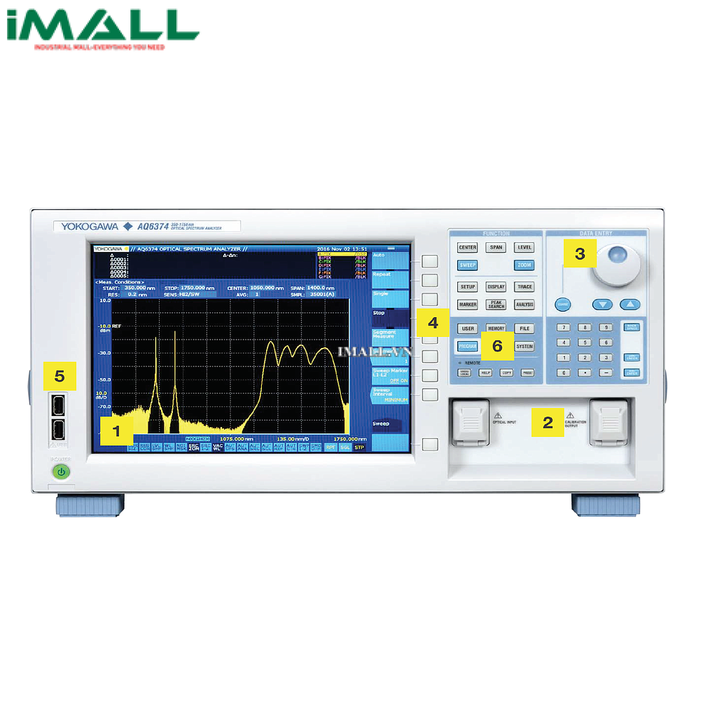 Máy phân tích quang phổ YOKOGAWA AQ6374 (350 – 1750 nm)