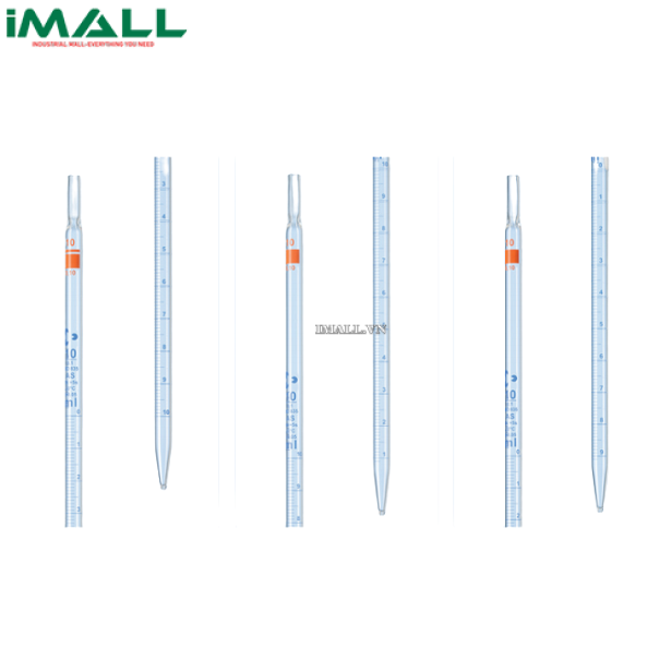 Ống hút thẳng vạch xanh 10ml, AS, chia vạch cuối (type 1) Duran 233462907