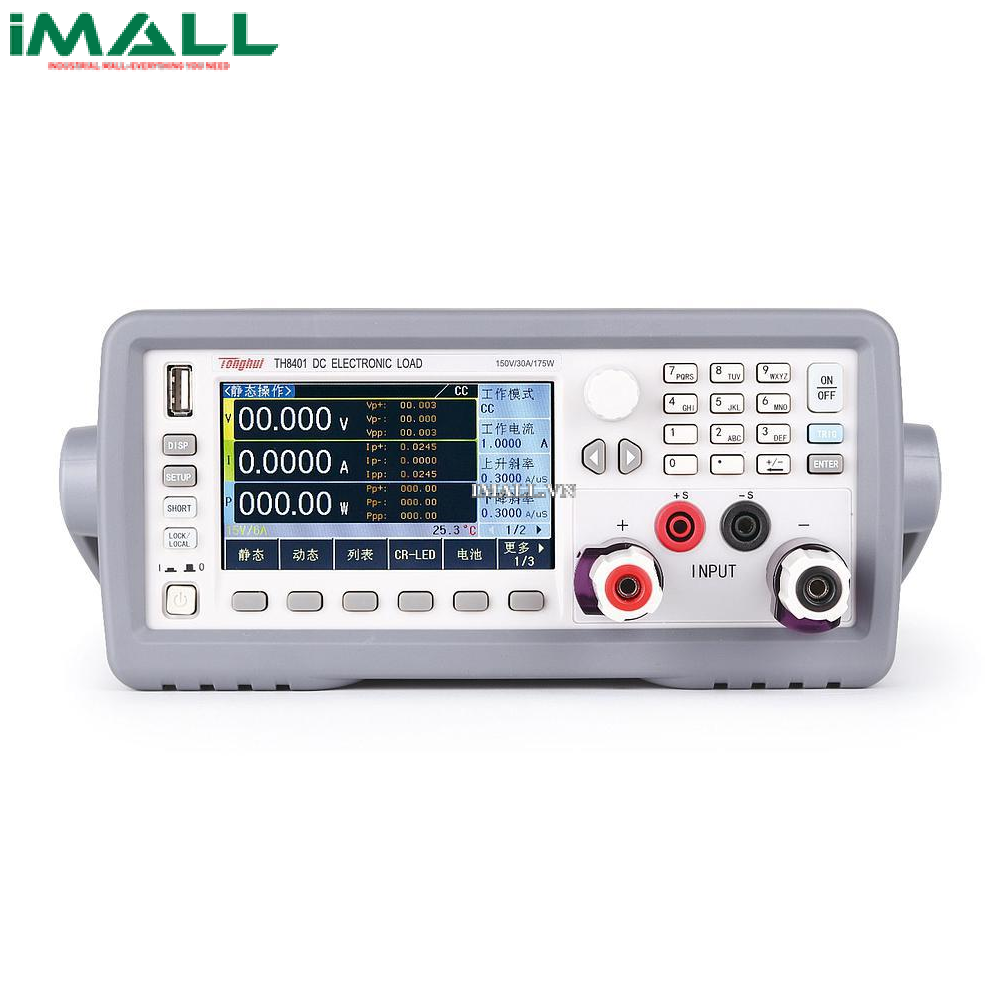Tải điện tử DC lập trình Tonghui TH8401 (175W; 150V; 30A)
