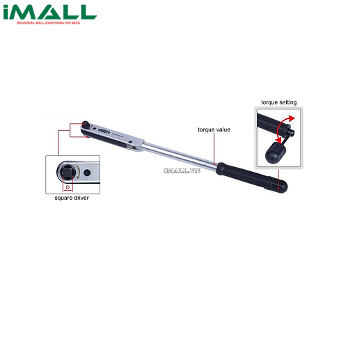 Cờ lê đặt lực INSIZE IST-7WM800 (200 - 800 N.m, 3/4 inch)