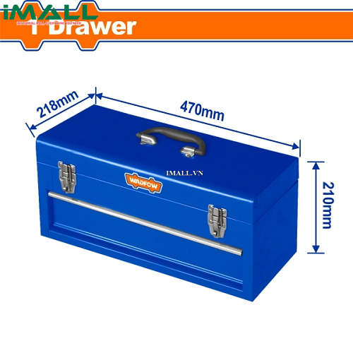 Hộp sắt đựng đồ nghề có ngăn kéo 470x218x210mm Wadfow WTB8A22