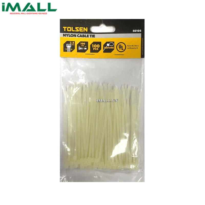 Dây rút trắng Tolsen 50105 (2.5x100mm)