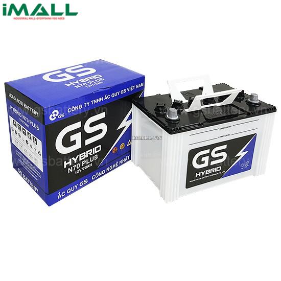 Bình ắc quy GS HYBRID N70 PLUS (12V-70AH)