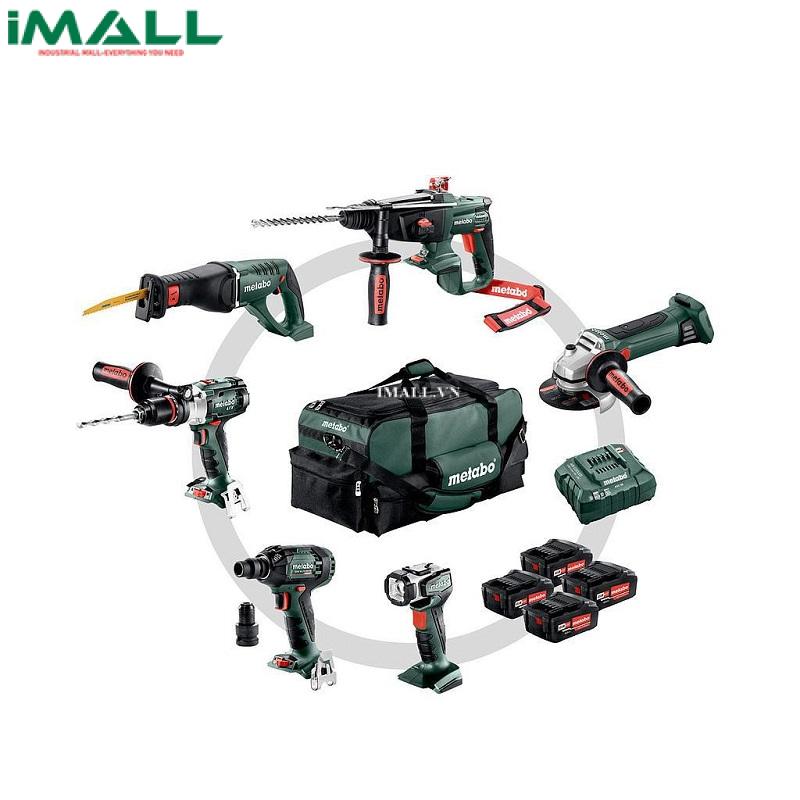Bộ dụng cụ cầm tay chạy bằng pin METABO COMBO SET 5.1 (SB 18 LTX + KHA 18 LTX + W 18 LTX 125 QUICK + SSW 18 LTX 300 BL + ULA) 691006000