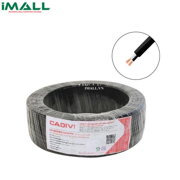 Dây điện đôi Cadivi VCmo 2×1 mm2 (Đen) – 300/500V