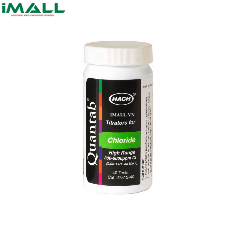Que đo Clo QuanTab® HACH 2751340 (300-6000 ppm Cl-)