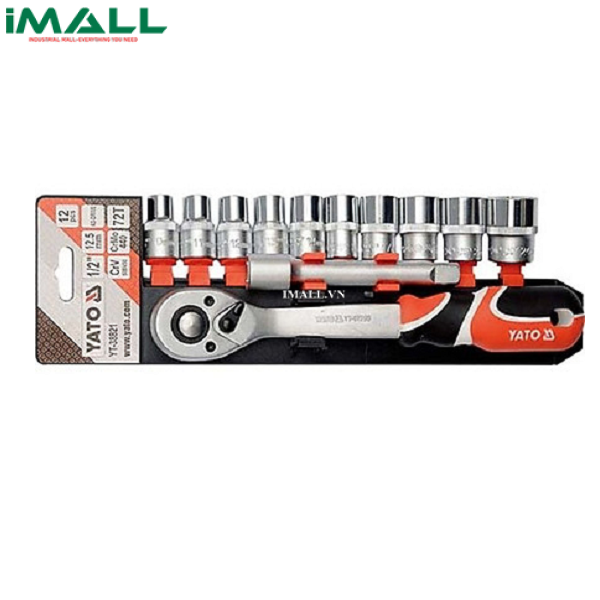 Bộ tuýp tay vặn tổng hợp 12 chi tiết Yato YT-38821 (1/2" )
