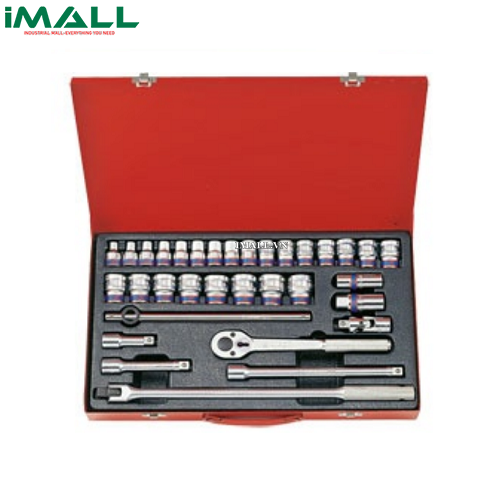 Bộ tuýp 33 chi tiết hệ mét Kingtony 4034MR (1/2")