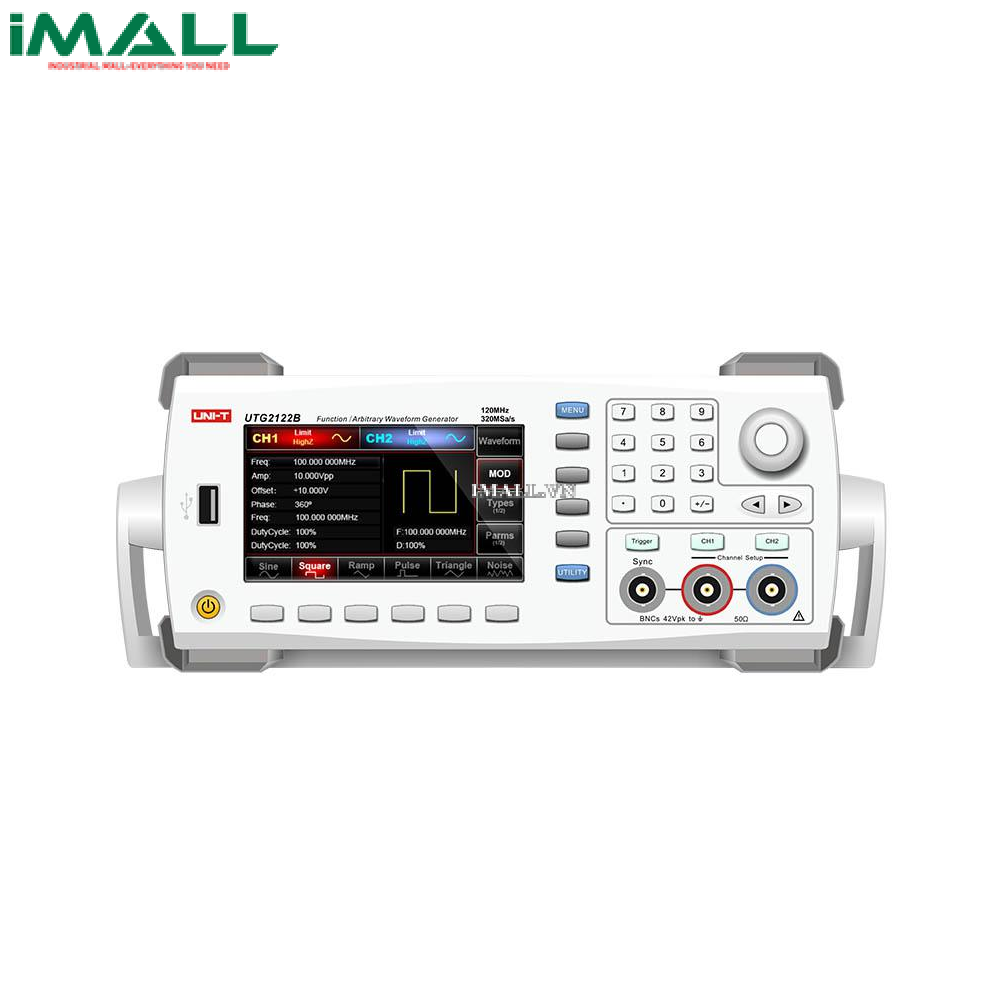 Máy phát xung tùy ý/phát hàm UNI-T UTG2122B (120MHz, 2 kênh, 320MS/s)