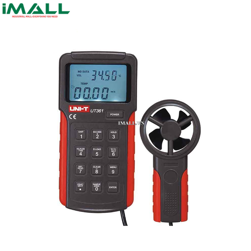 UNI-T UT361 Anemometer (2m/s~30m/s, 0°C~40°C)