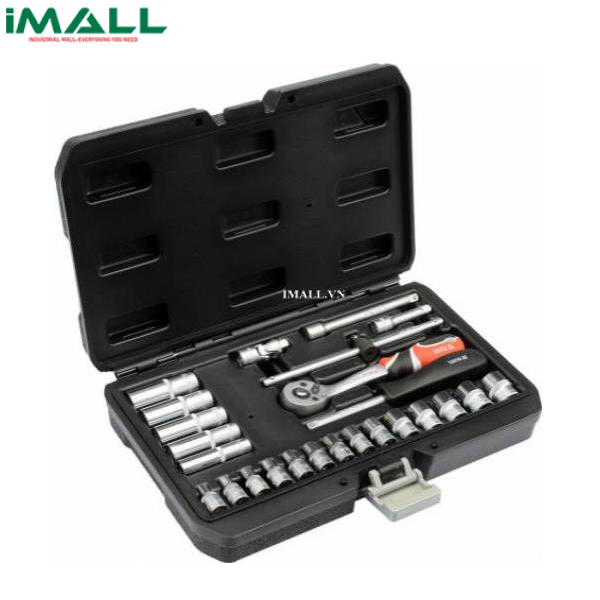 Bộ tuýp vặn tay tổng hợp 25 chi tiết Yato YT-14461 (1/4")