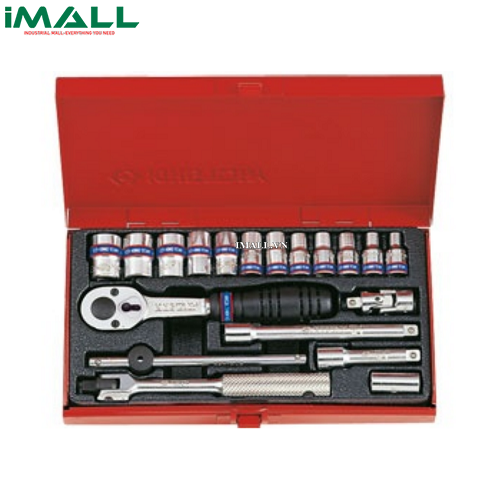Bộ tuýp 19 chi tiết hệ mét Kingtony 2521MR (1/4")