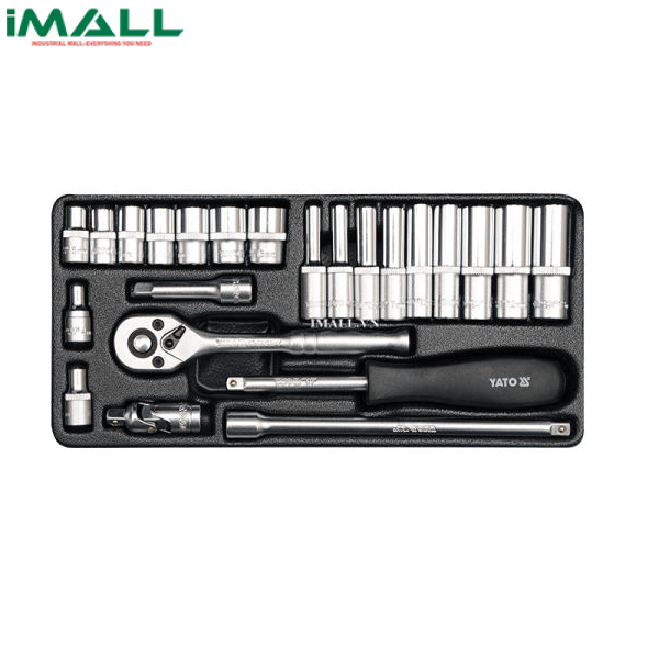 Bộ tuýp vặn tay tổng hợp 23 chi tiết Yato YT-14421 (1/4")