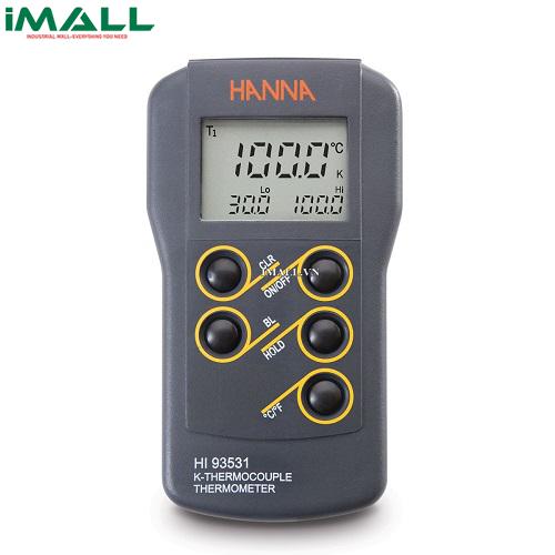 Máy đo nhiệt độ tiếp xúc kiểu K HANNA HI93531