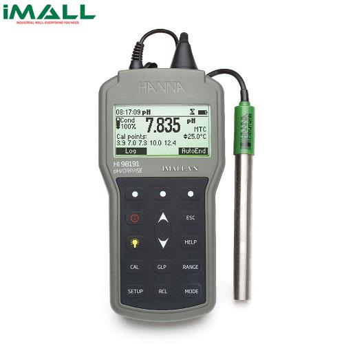Máy Đo pH/ORP/ISE/Nhiệt Độ Chống Thấm Nước HANNA HI98191