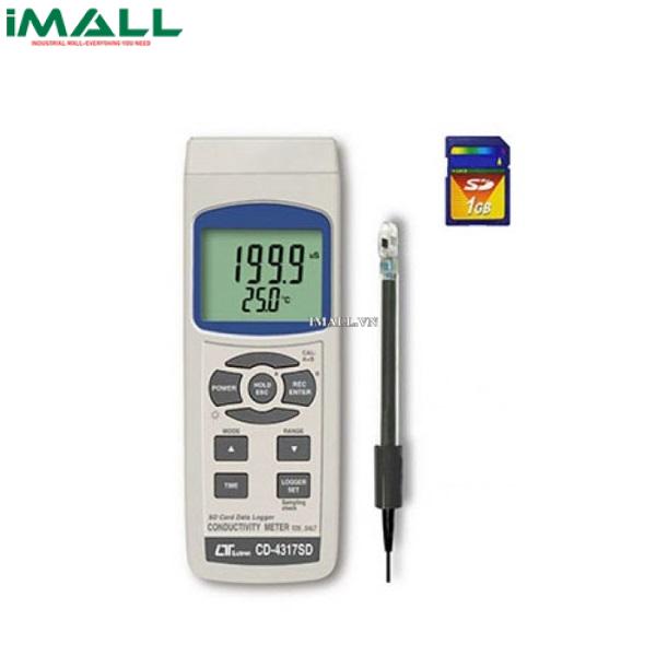 Thiết bị đo độ dẫn điện EC/TDS/salt Lutron CD-4317SD (điện cực thủy tinh)