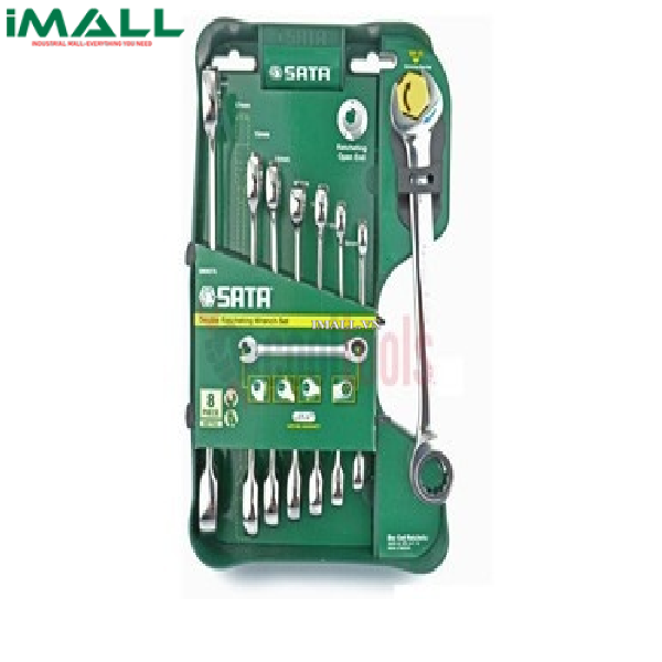 Bộ cờ lê tự động hai đầu vòng miệng 8 chi tiết SATA 08007A (8~19mm)