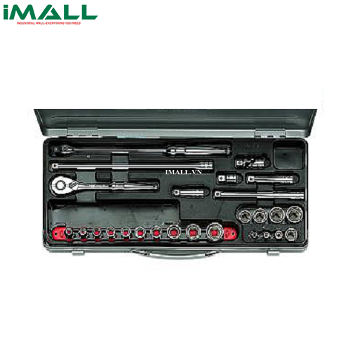 Bộ đầu khẩu vặn ốc KTC TB318 (3/8”, 26 chi tiết)
