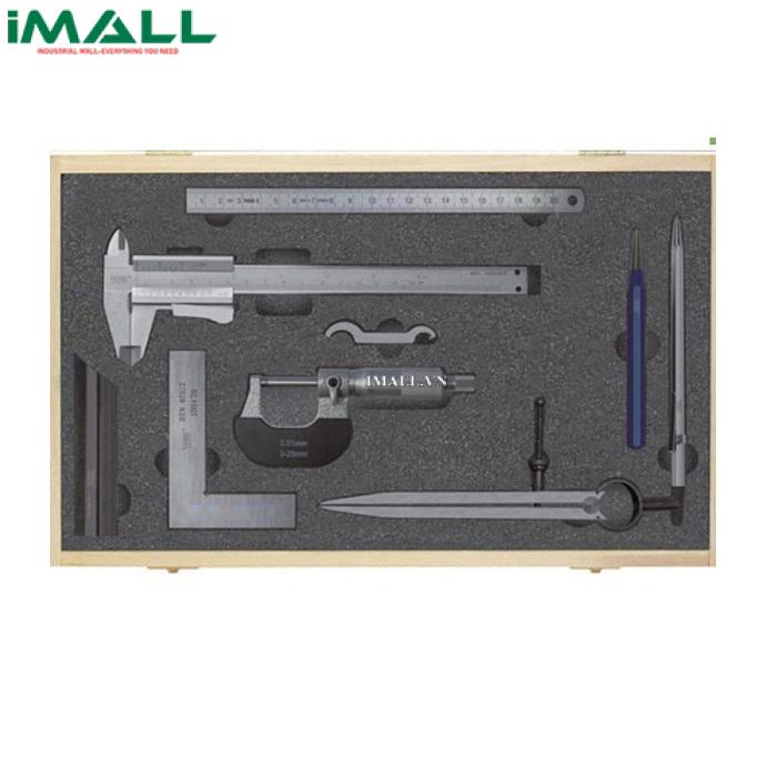 Bộ panme thước cặp, eke, compass, thước lá Vogel 239908