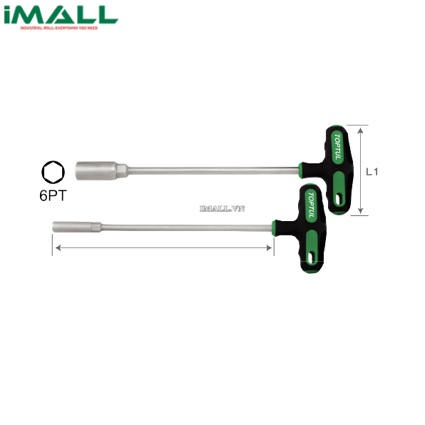 Tuýp mở bugi chữ T TOPTUL CTFB1635 (16 x 350mm)