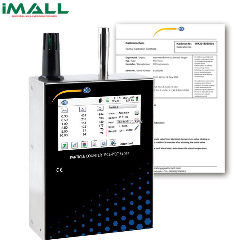 Máy đếm hạt tiểu phân trong không khí PCE PQC 31EU (0.5~25 μm, Calibration Certificate)