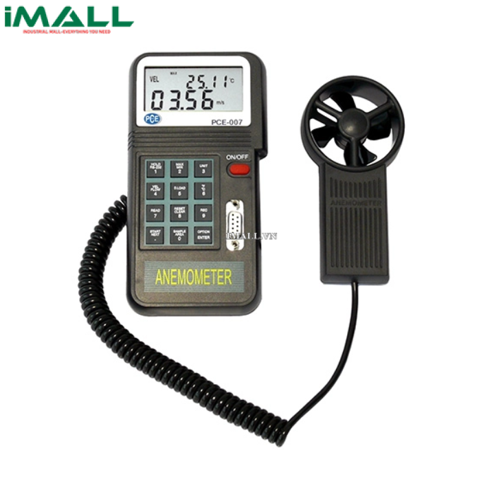 Máy đo tốc độ, lưu lượng gió PCE 007 (0.0~ 45.0m/s)