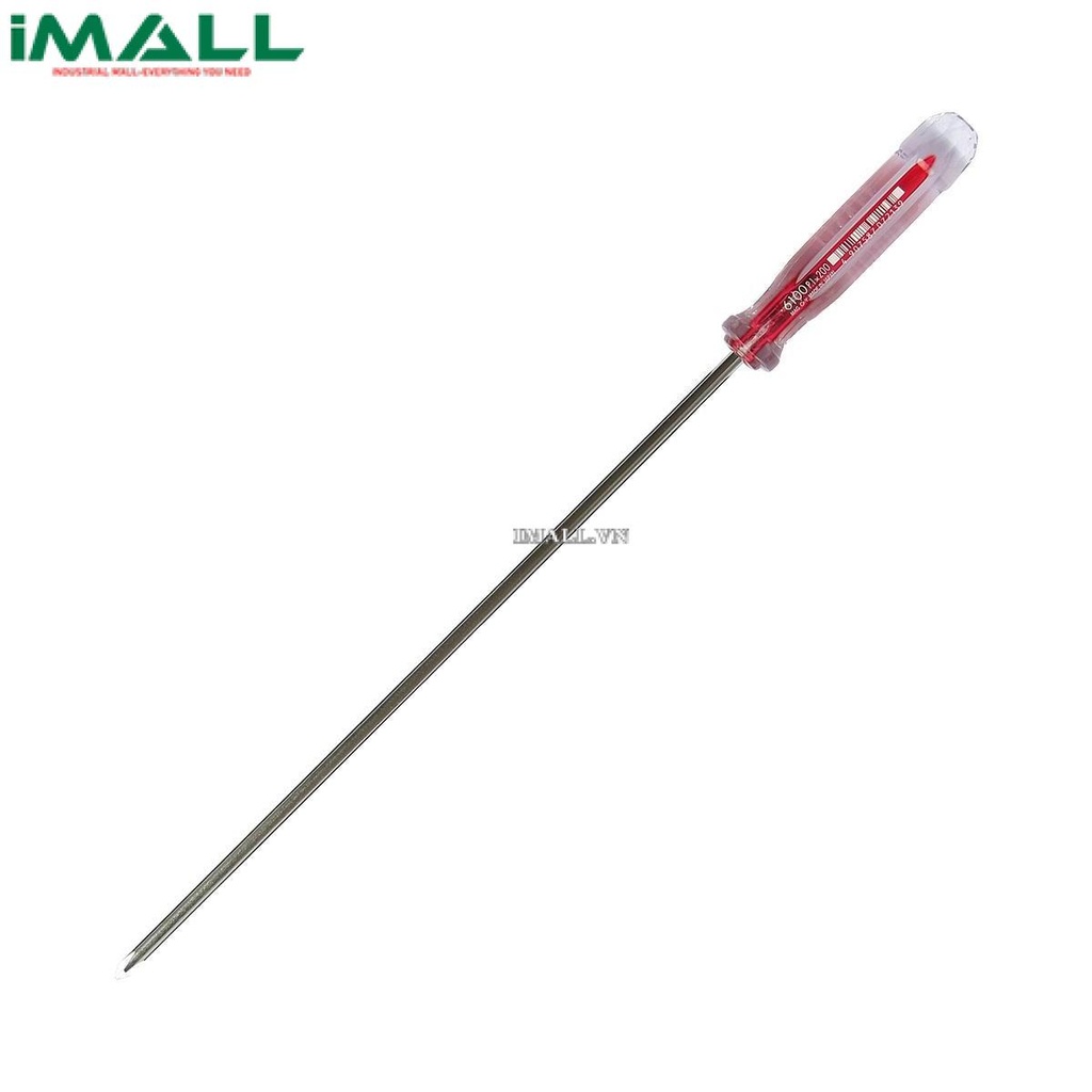 Tô vít 4 cạnh cán nhựa trong Vessel 6100 (No.1x200mm)