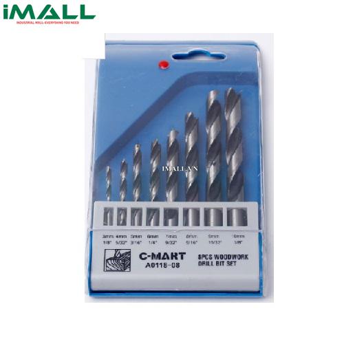 Bộ mũi khoan gỗ 8 chi tiết C-MART A0118-08