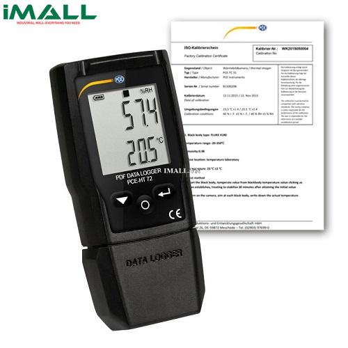 Nhiệt ẩm kế (-30~60 ° C; 0~100% RH, kèm Certificate ISO) PCE HT 72-ICA