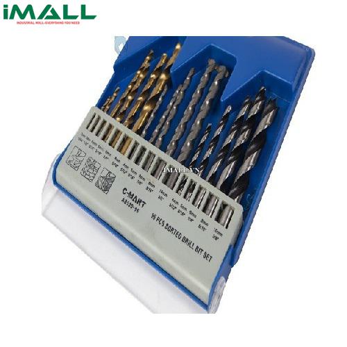 Bộ mũi khoan tổng hợp 16 chi tiết C-MART CA0120-16