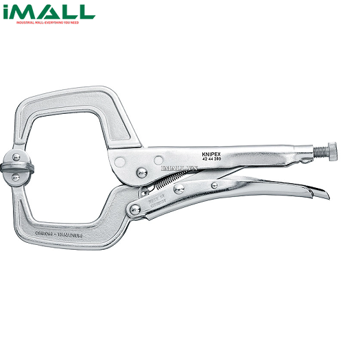 Kìm Kẹp Thợ Hàn Chiều Dài 280mm Thân Mạ Nickel Knipex 42 44 280