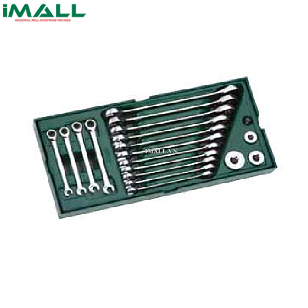 Bộ khay cờ lê tự động 2 đầu vòng miệng 19 chi tiết (5.5~19mm) SATA 09925