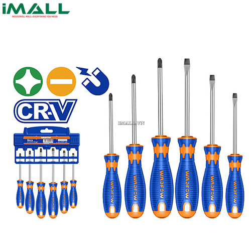 Bộ 6 tua vít dẹp & bake Wadfow WSS1206