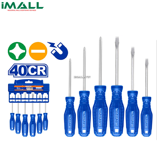 Bộ 6 tua vít dẹp & bake Wadfow WSS2206