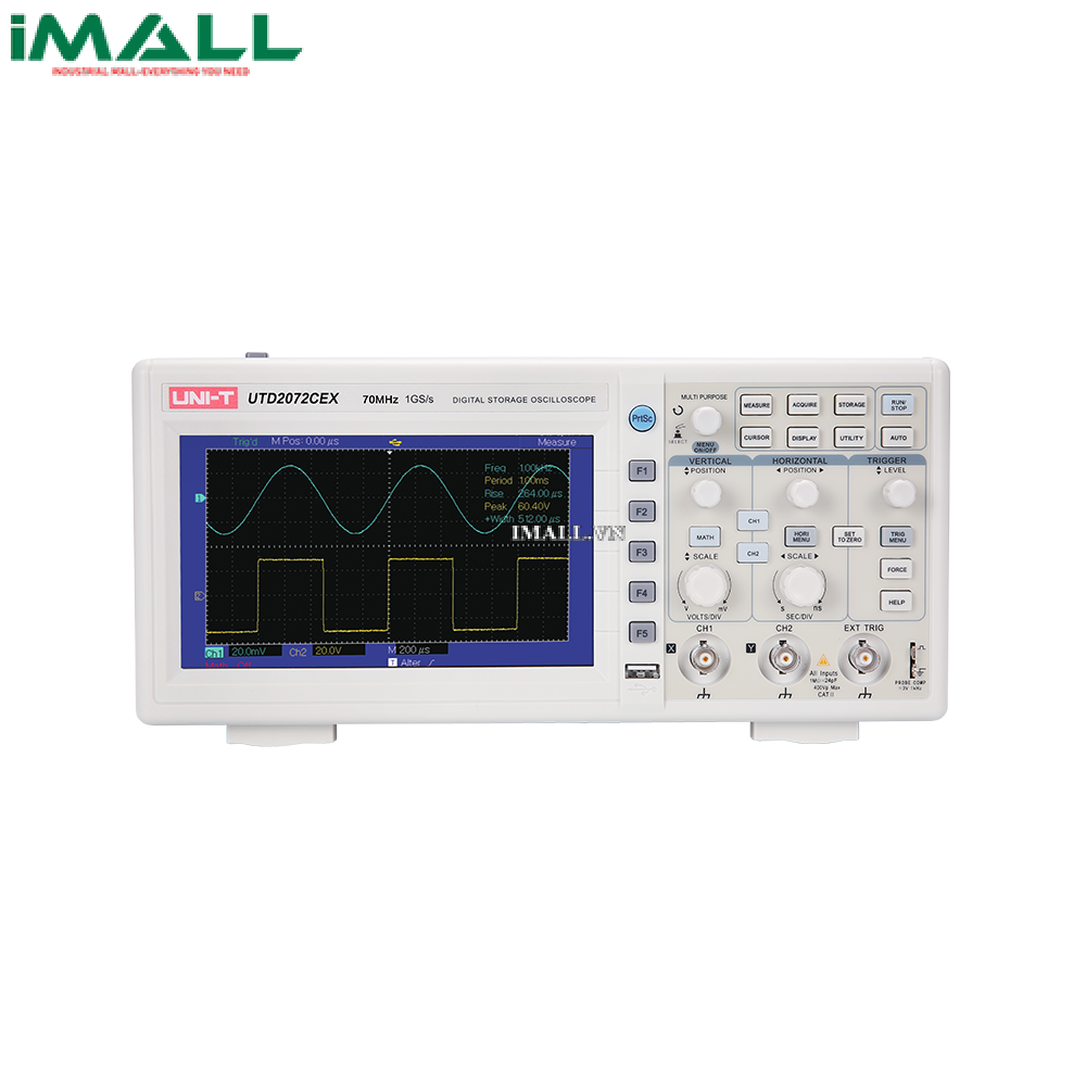 Máy hiện sóng số UNI-T UTD2072CEX (70MHz, 2 Kênh, 1GS/s)