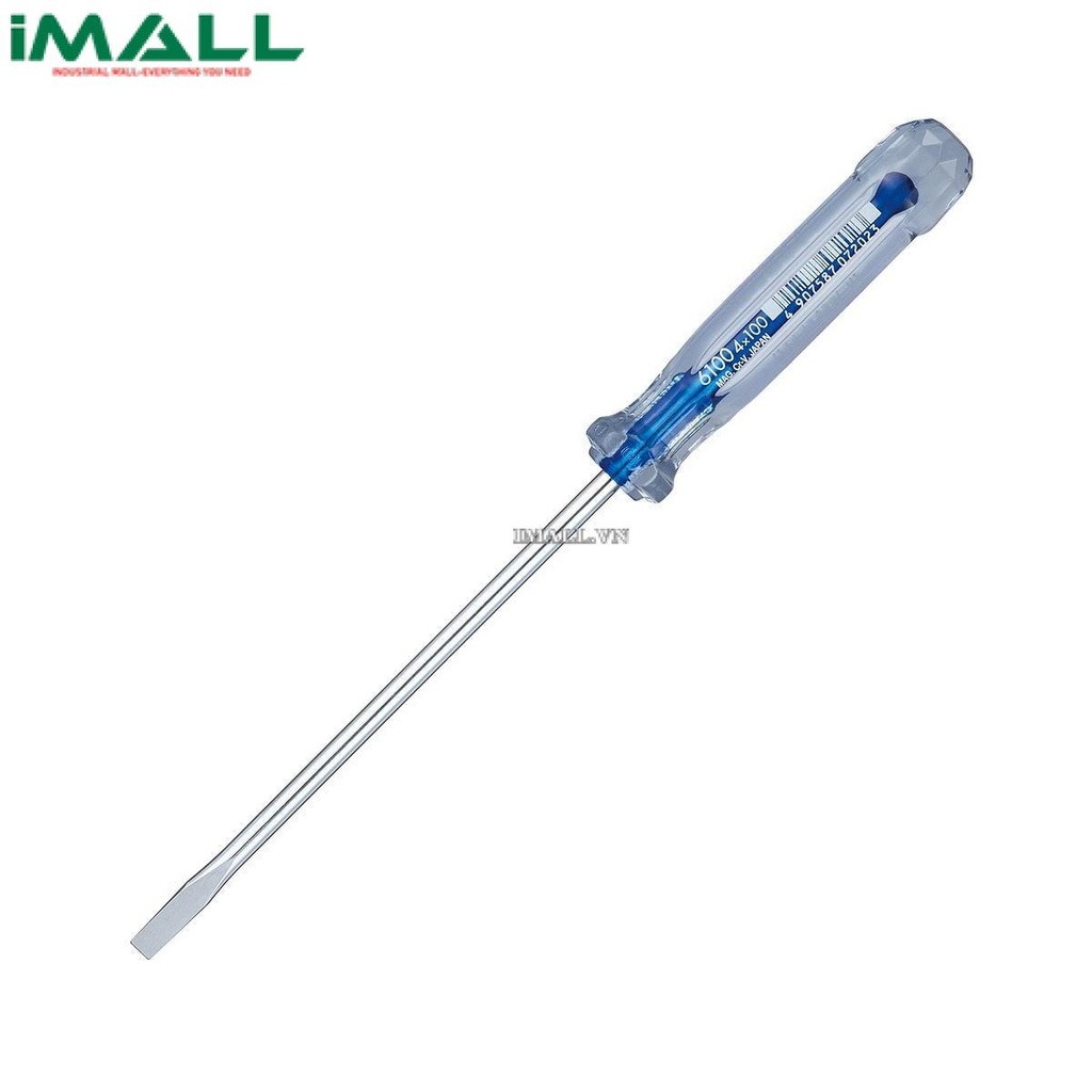 Tô vít 2 cạnh cán nhựa trong Vessel 6100 (4x100mm)