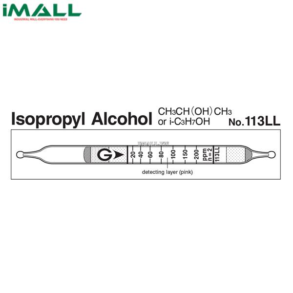 Ống dò đo nhanh Cồn Isopropyl C3H7OH Gastec 113LL (20 ~ 460 ppm)