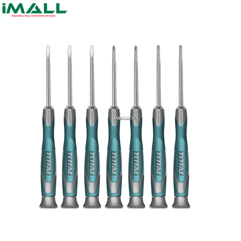 Bộ tuốc nơ vít (tô vít) 7 chi tiết Total THT250726