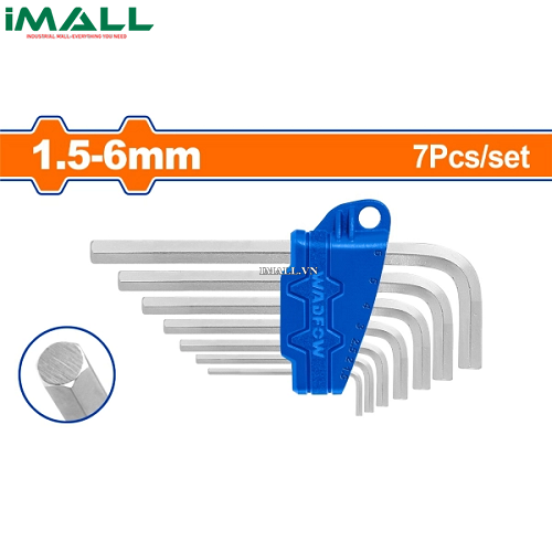 Bộ 7 chìa lục giác 1.5-6mm Wadfow WHK1671