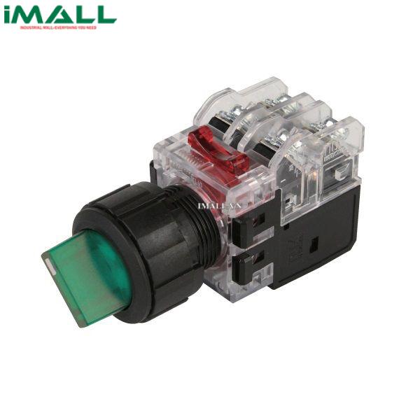 Công tắc 2 vị trí tự giữ Hanyoung nux MRT-K2A1A3A (25mm đèn Xanh dương 380V)