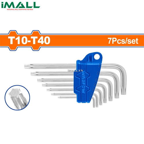 Bộ 7 chìa lục giác sao T10- T40 Wadfow WHK3671