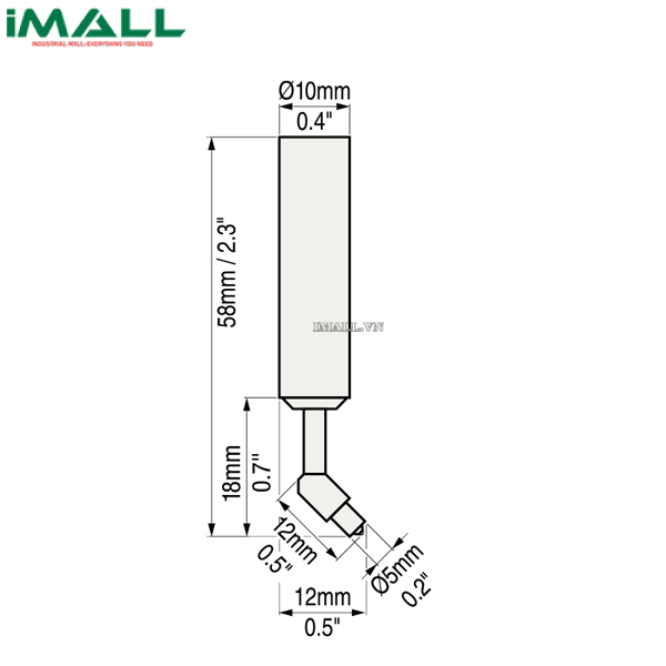 Đầu đo độ dày lớp phủ Defelsko PosiTector 6000 F45S