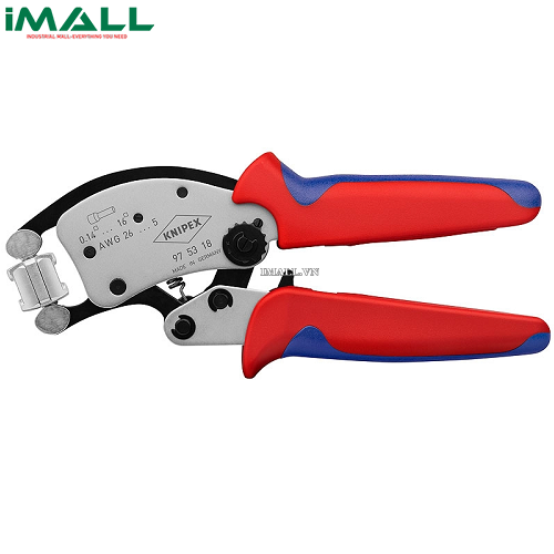 Kìm Bấm Cos Twistor® Ép Cos Pin Rỗng 0.14 - 16 mm² KNIPEX 16 97 53 18