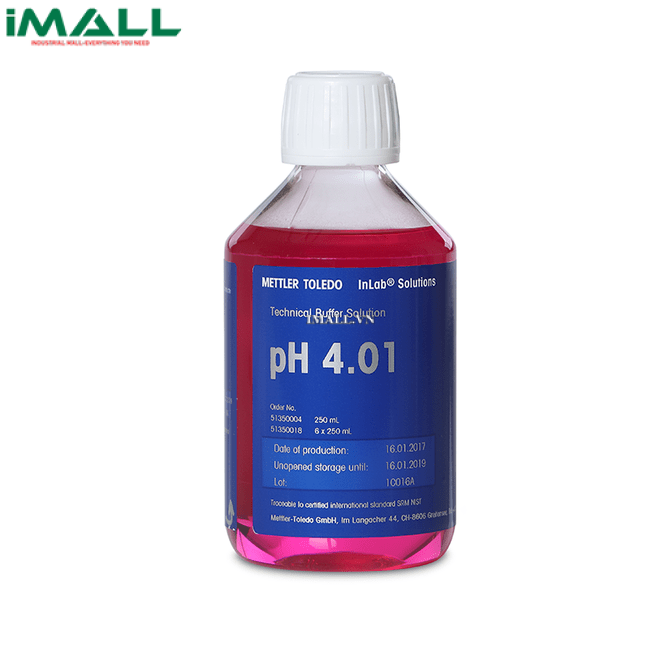 Dung Dịch Chuẩn pH 4.01 METTLER TOLEDO 51350004 (Chai 250 mL)
