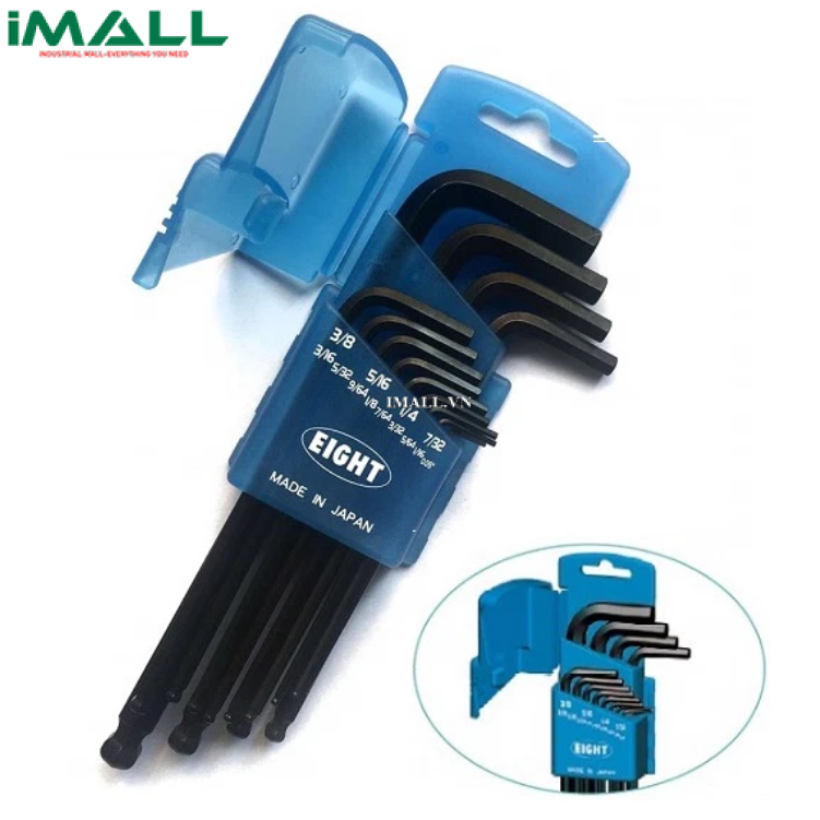 Bộ lục giác hệ inch EIGHT 016-13ZD (13 cái, 0.05~3/8")