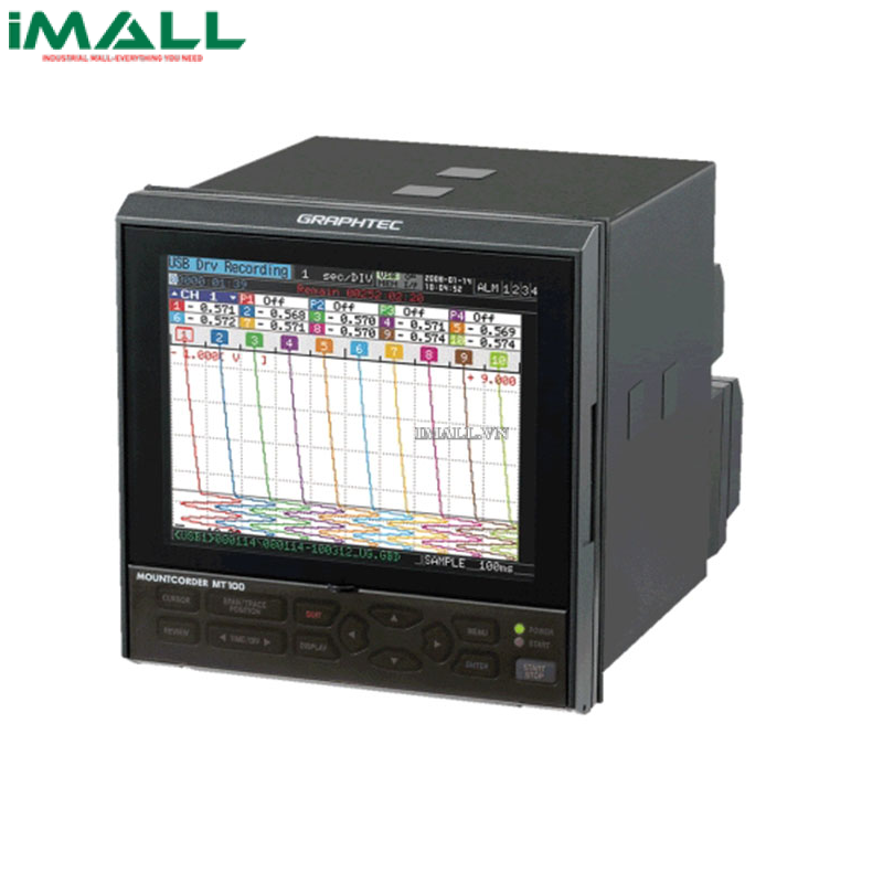 Bộ ghi dữ liệu Graphtec MT100 (10 kênh, lắp mặt tủ)