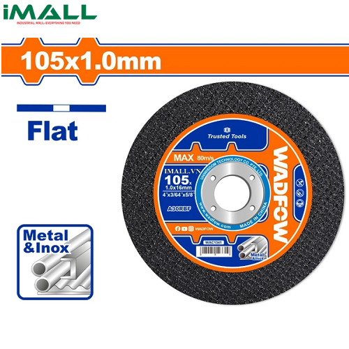 Đá cắt kim loại 105x1x16mm Wadfow WAC1341