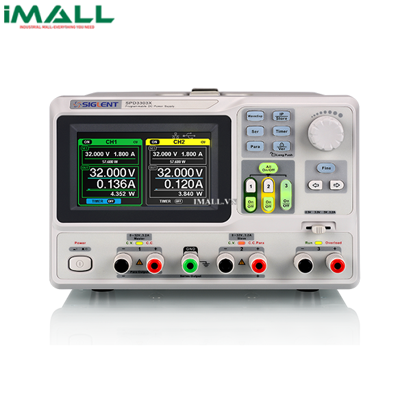 Nguồn DC lập trình SIGLENT SPD3303X (3CH; 32V/3.2A)